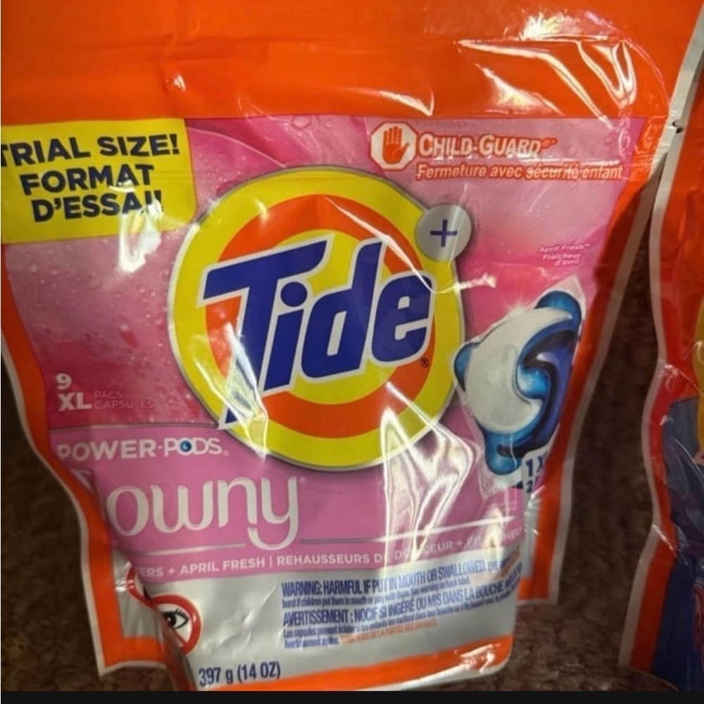 Tide Power PODS & PACS Bundle Stain Remover, Downy Fresh, Oxy Boost, Detergents - Picture 3 of 4